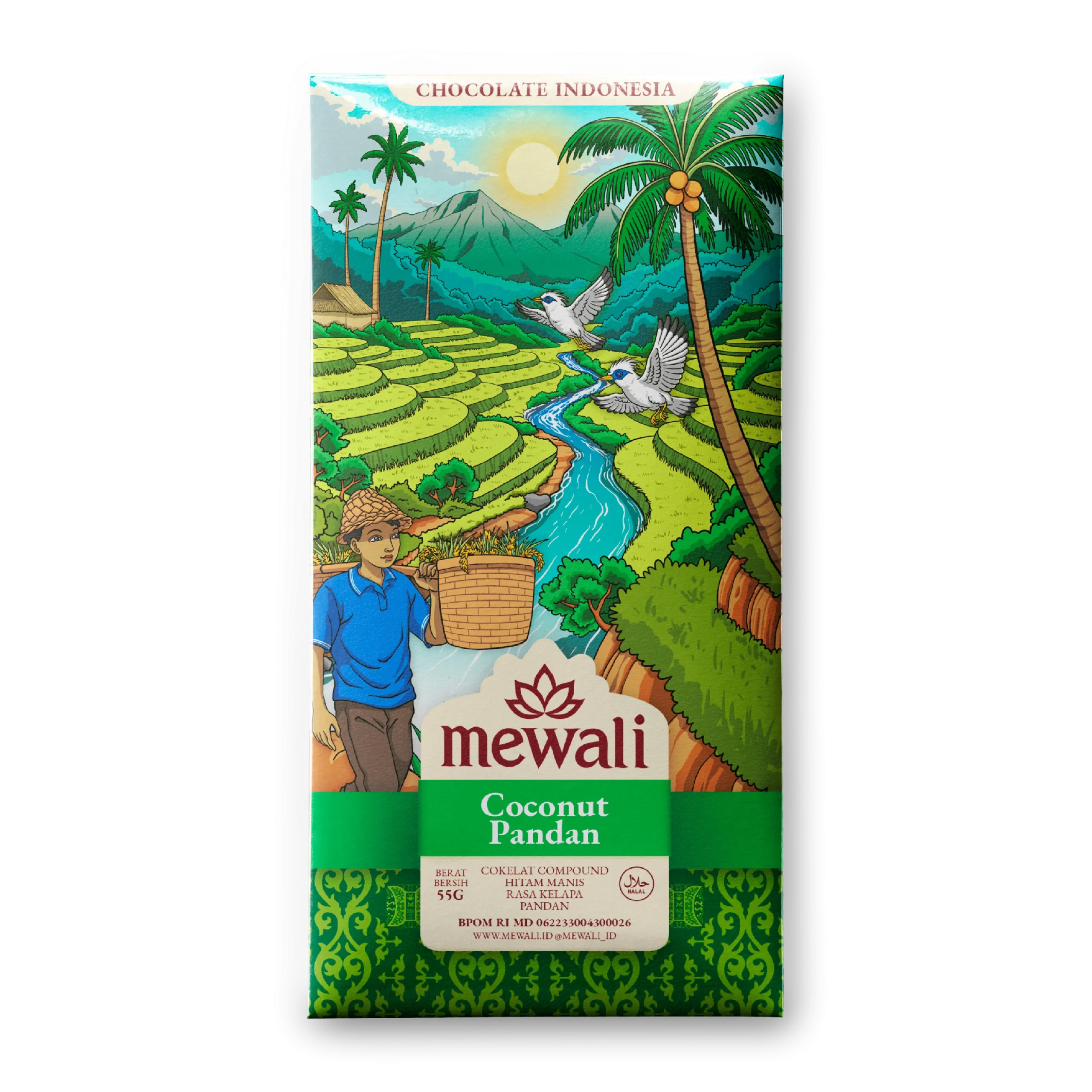Bar 55g Bali Coconut Pandan