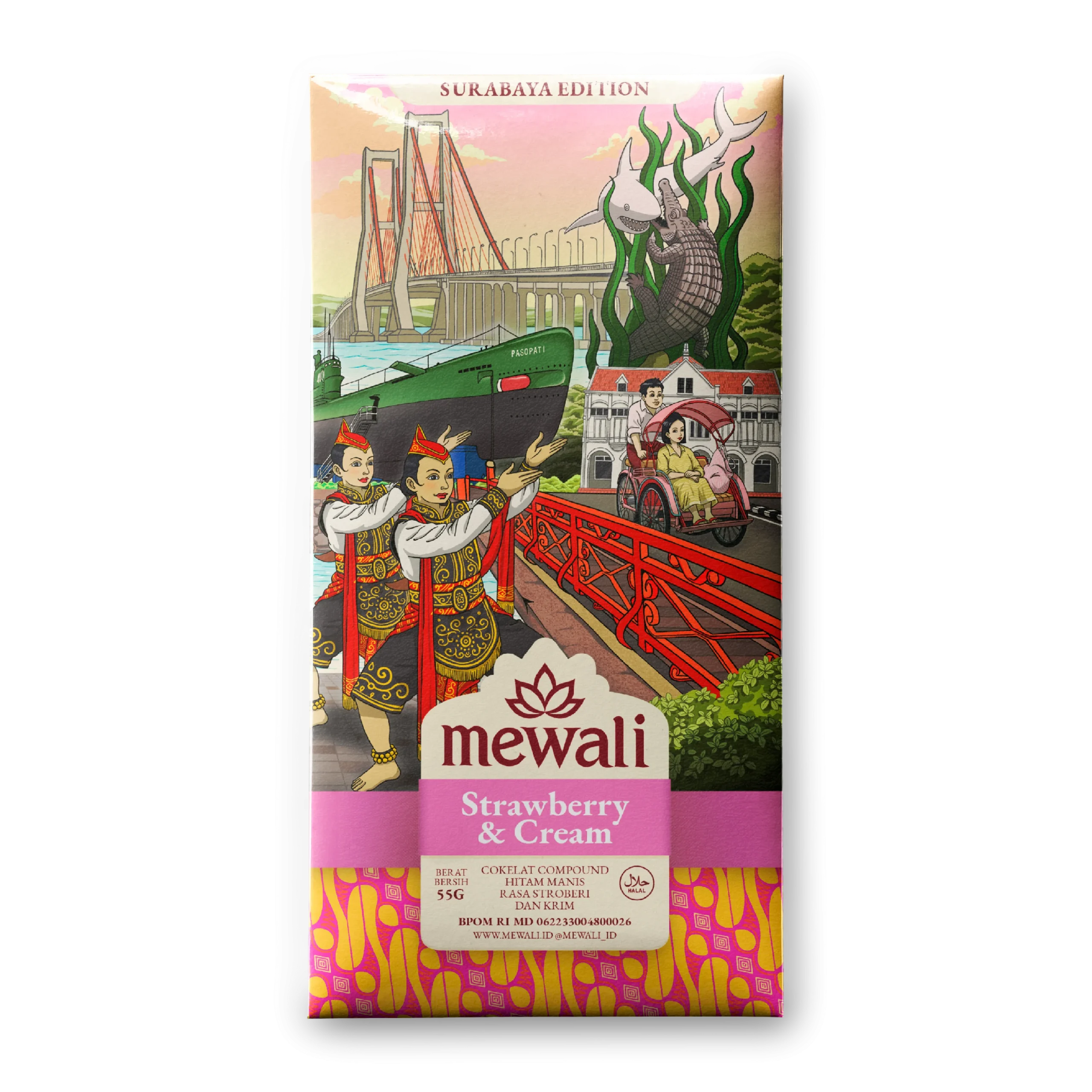 Bar 55g Java Strawberry & Cream